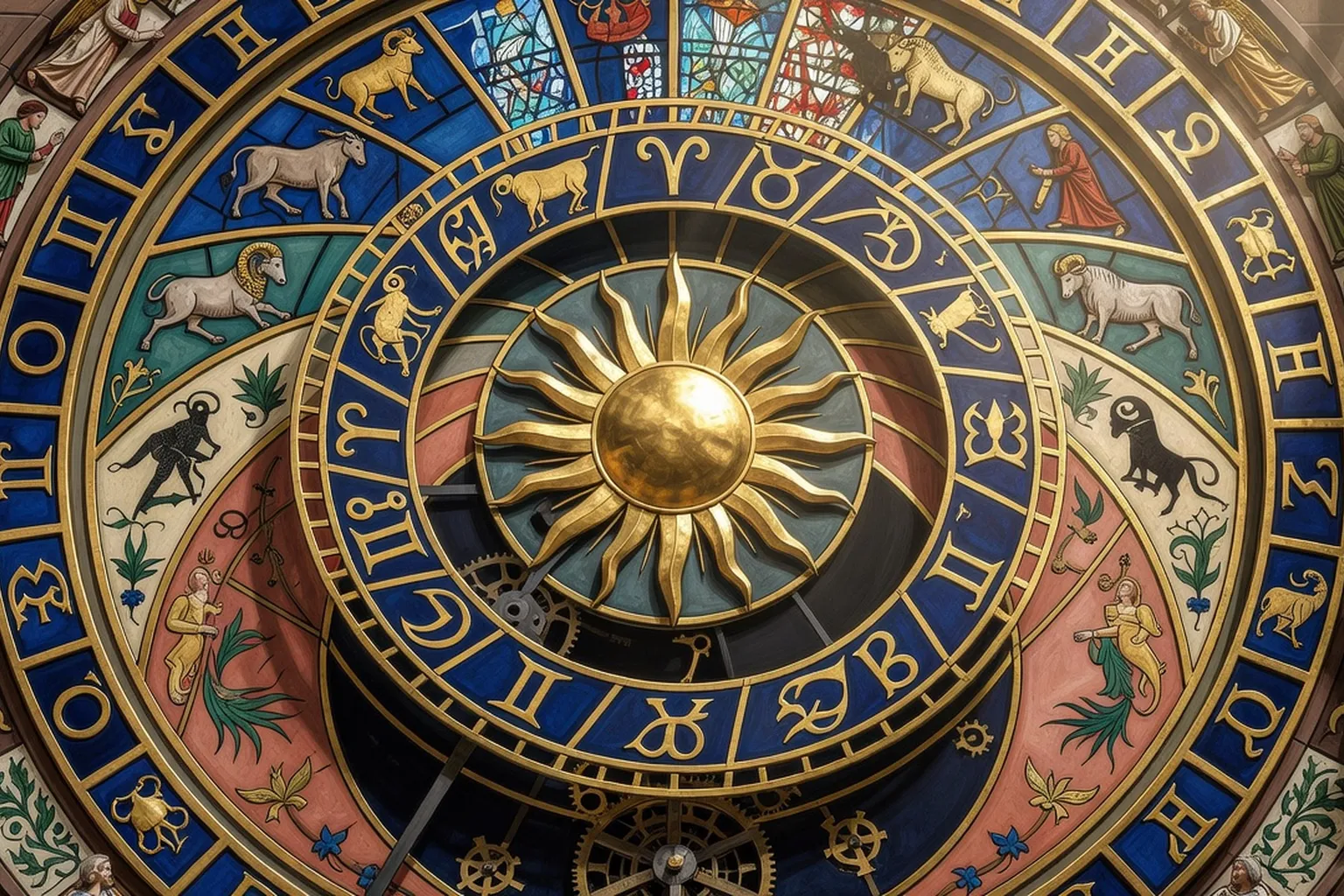 Cadran de l'horloge astronomique de Strasbourg