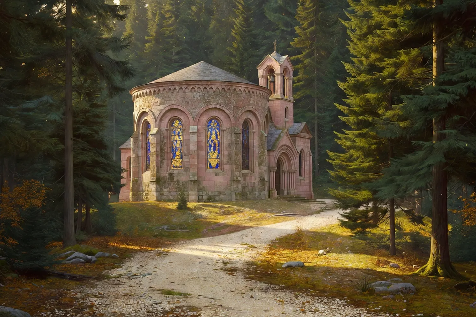Chapelle forestière dédiée à saint Arbogast dans les Vosges