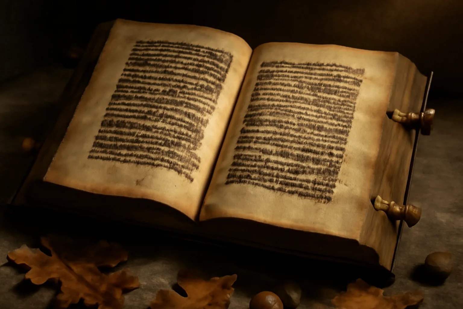 Codex relié et chaîne de bibliothèque monastique