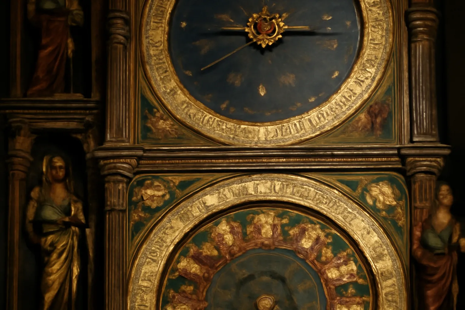 Horloge astronomique de Strasbourg, ensemble Renaissance avec automates
